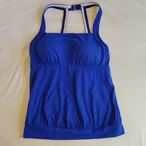 Lands' End Womens Blouson Tankini 8DDD
